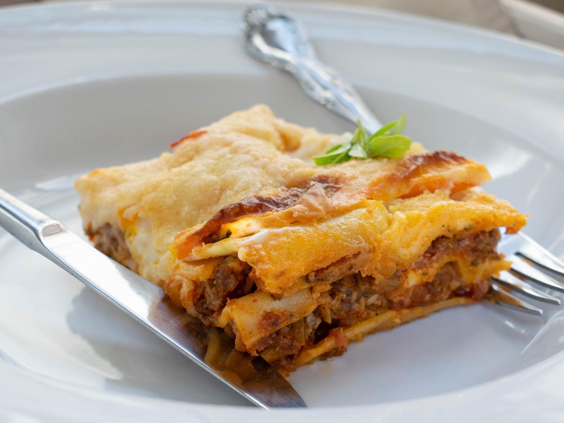 Pfannenlasagne
