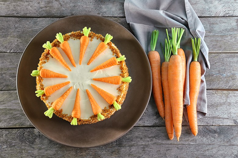 Möhrenkuchen mit Frischkäse