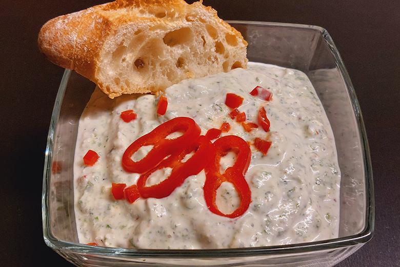 Schafskäsecreme mit Bärlauch