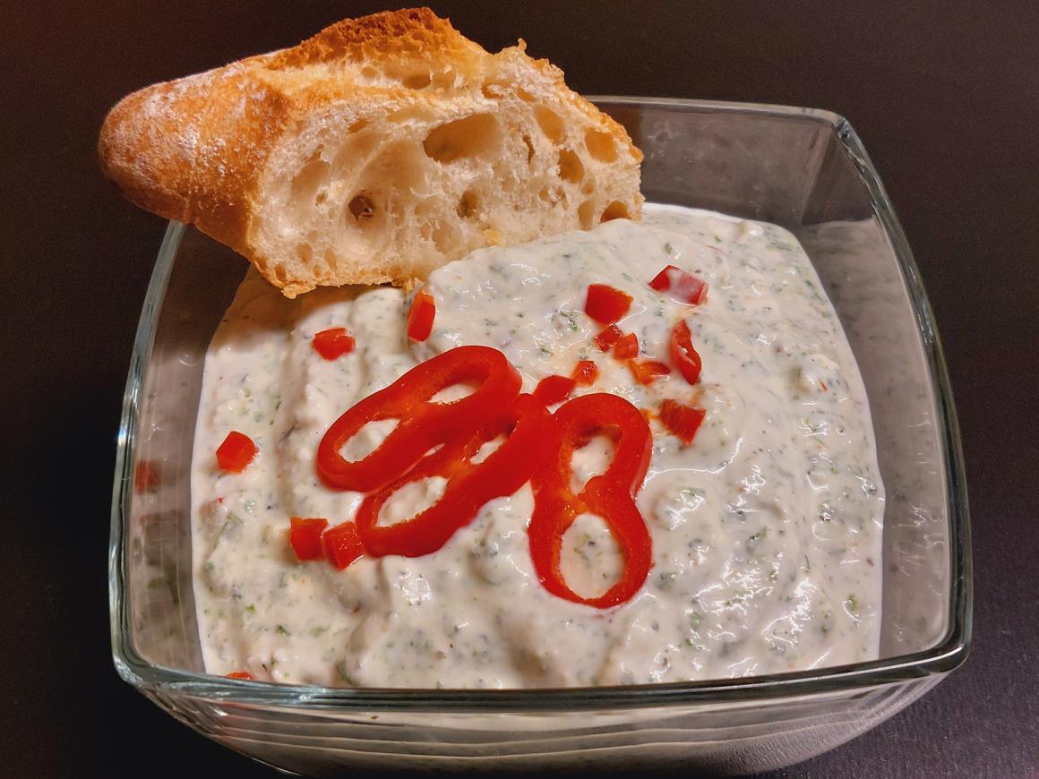 Schafskäsecreme mit Bärlauch