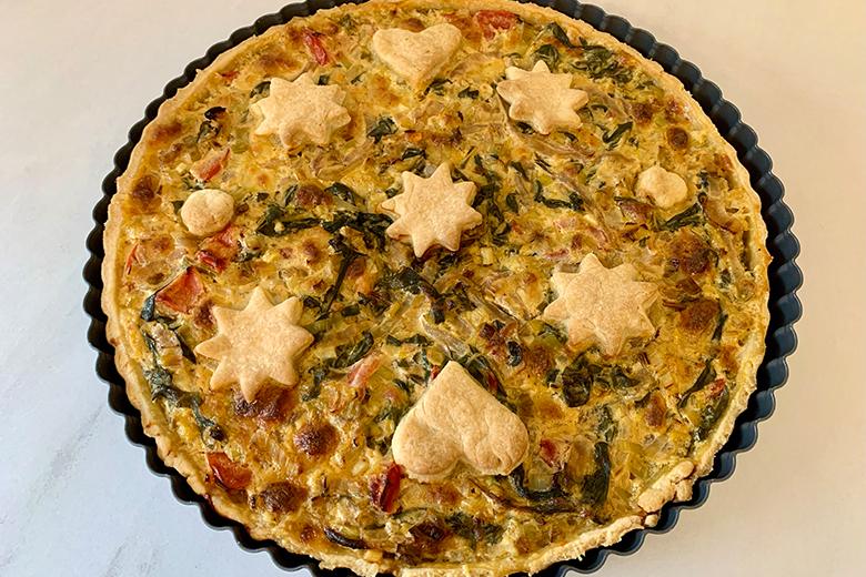 Quiche mit Mangold