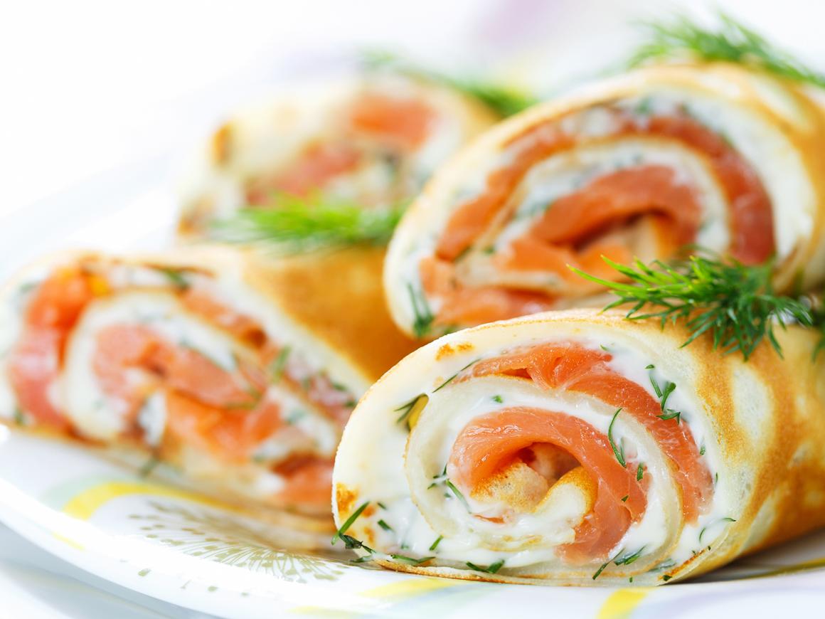 Wraps mit Lachs