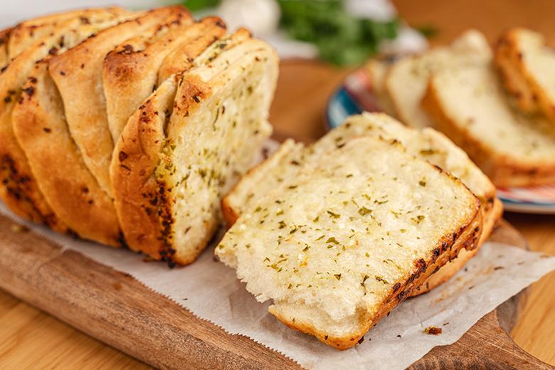 Knoblauch-Faltenbrot
