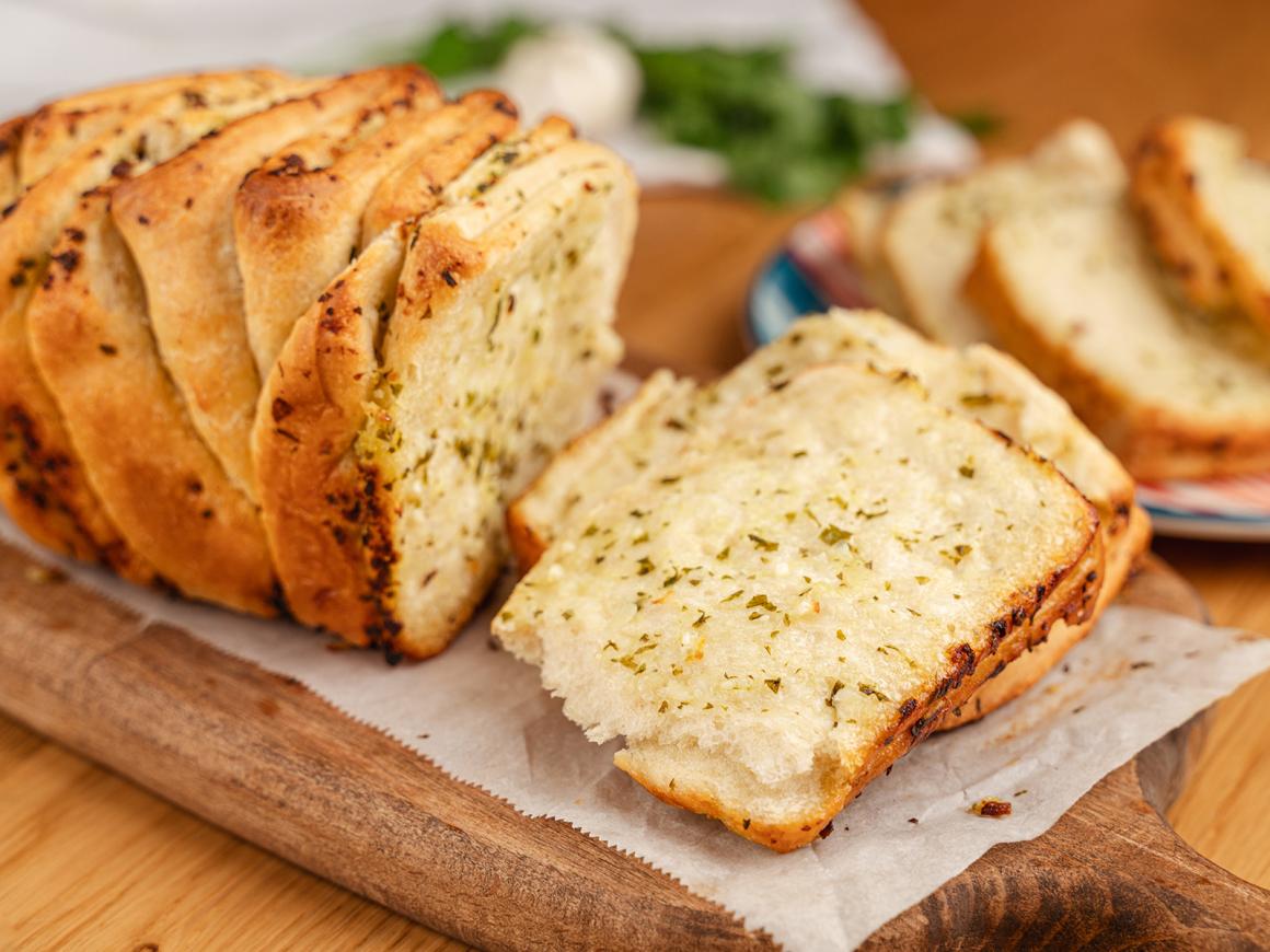 Knoblauch-Faltenbrot