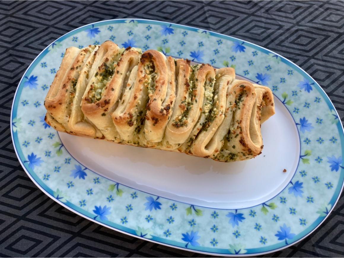 Knoblauch-Faltenbrot