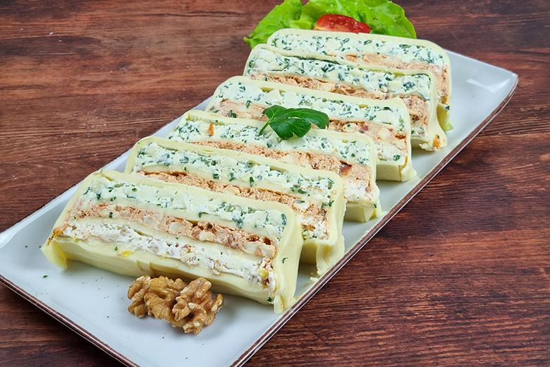 Bunte Käseterrine