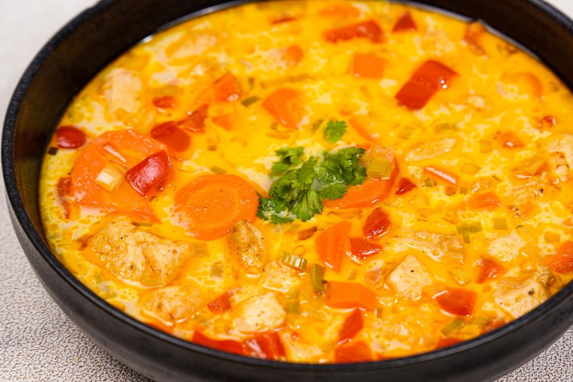 Curry-Huhn mit Basmati Reis