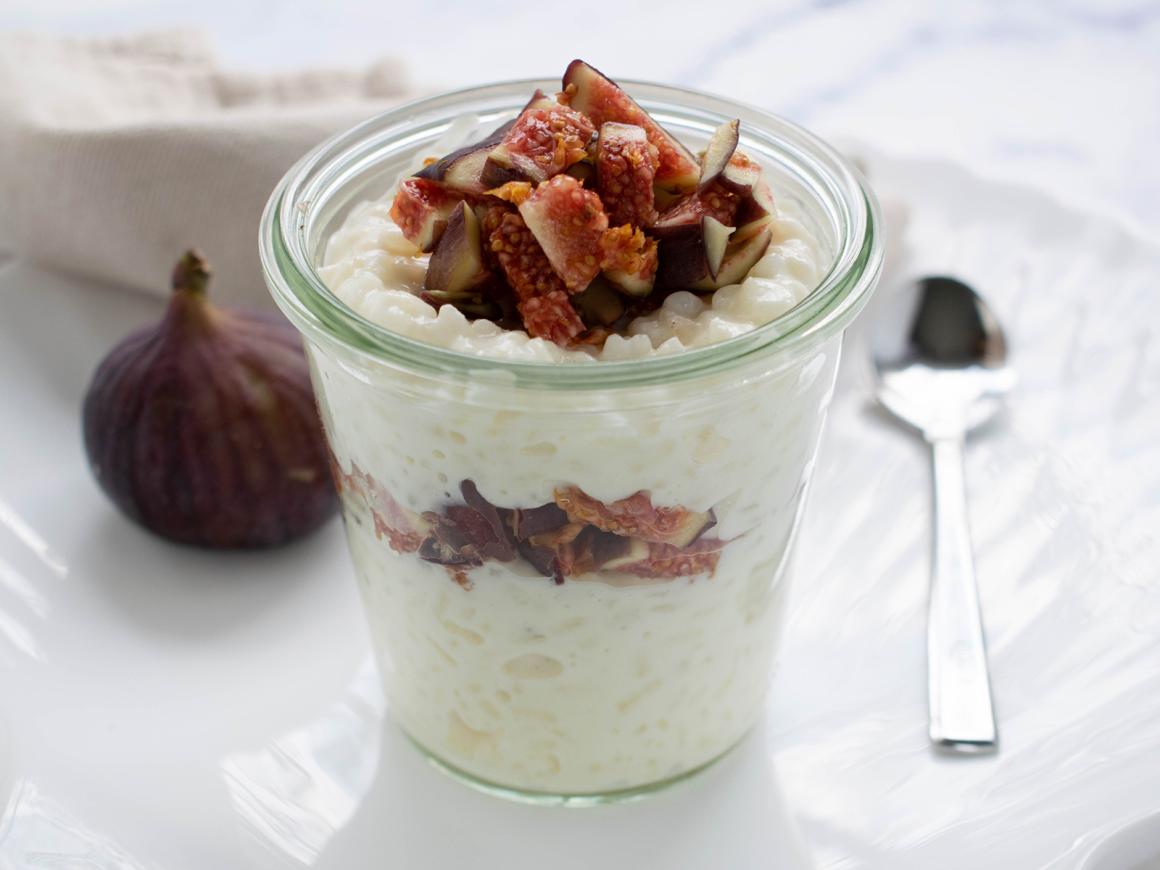 Feigen-Reis-Dessert