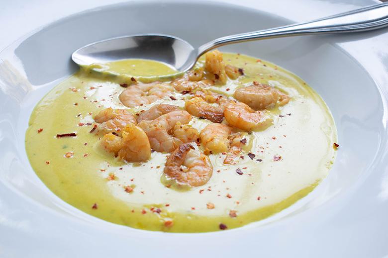 Garnelen-Ingwer-Suppe