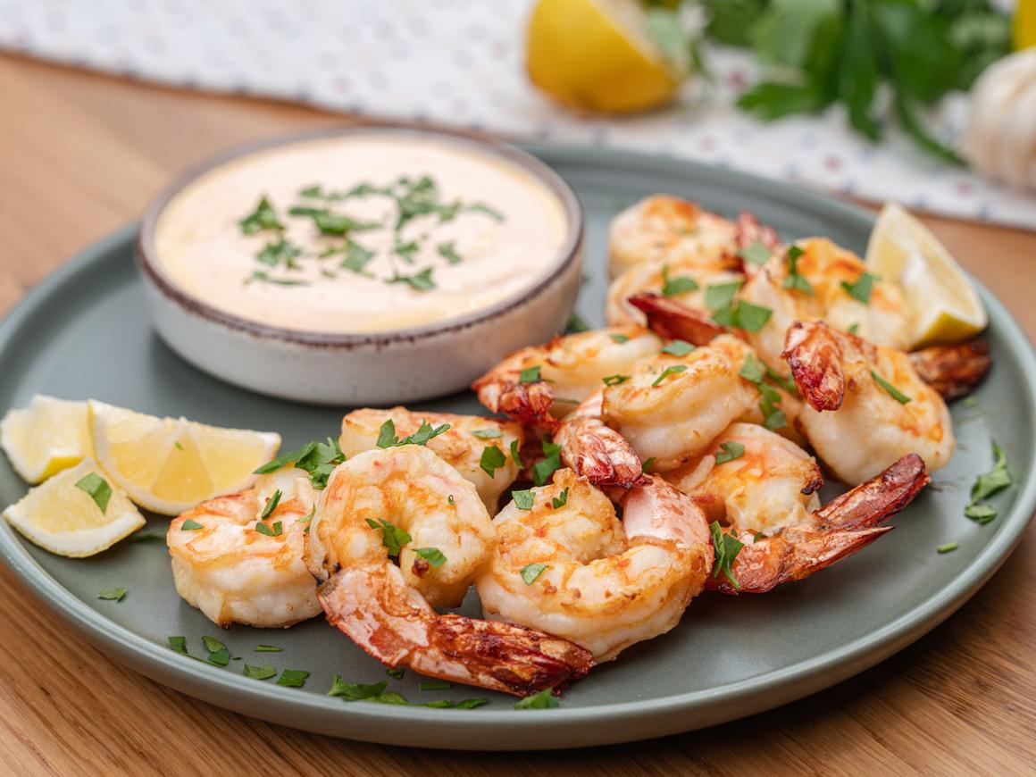 Garnelen aus dem Airfryer