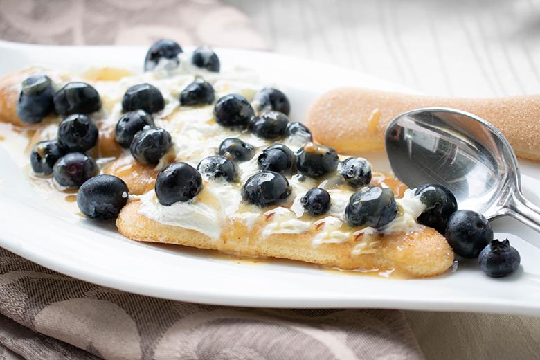 Einfaches Heidelbeer-Dessert