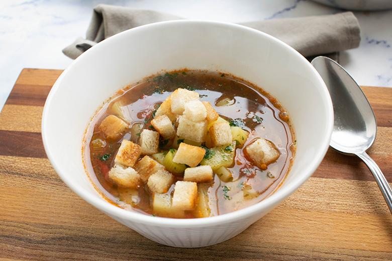 Einfache Gemüsesuppe