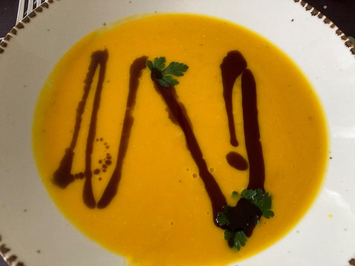 Kürbissuppe mit Kokosmilch