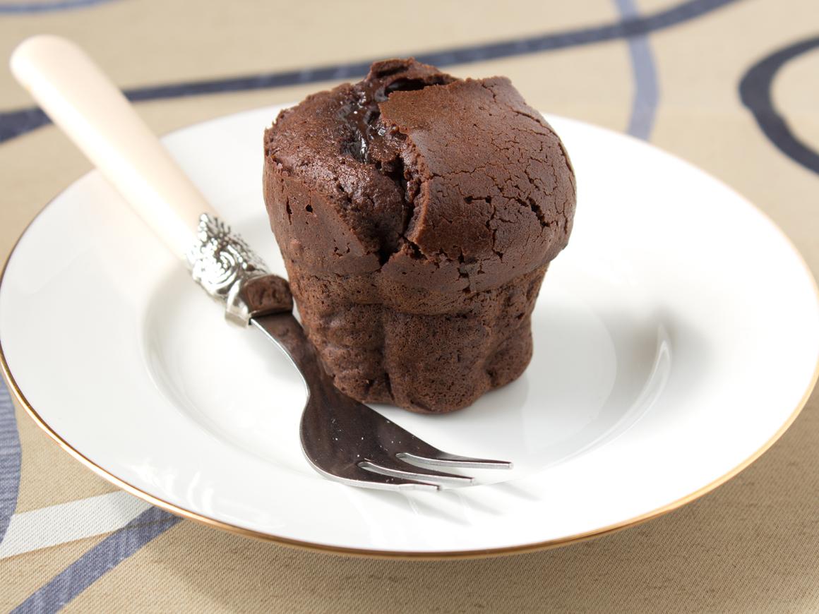 Schoko-Muffins mit flüssigem Kern