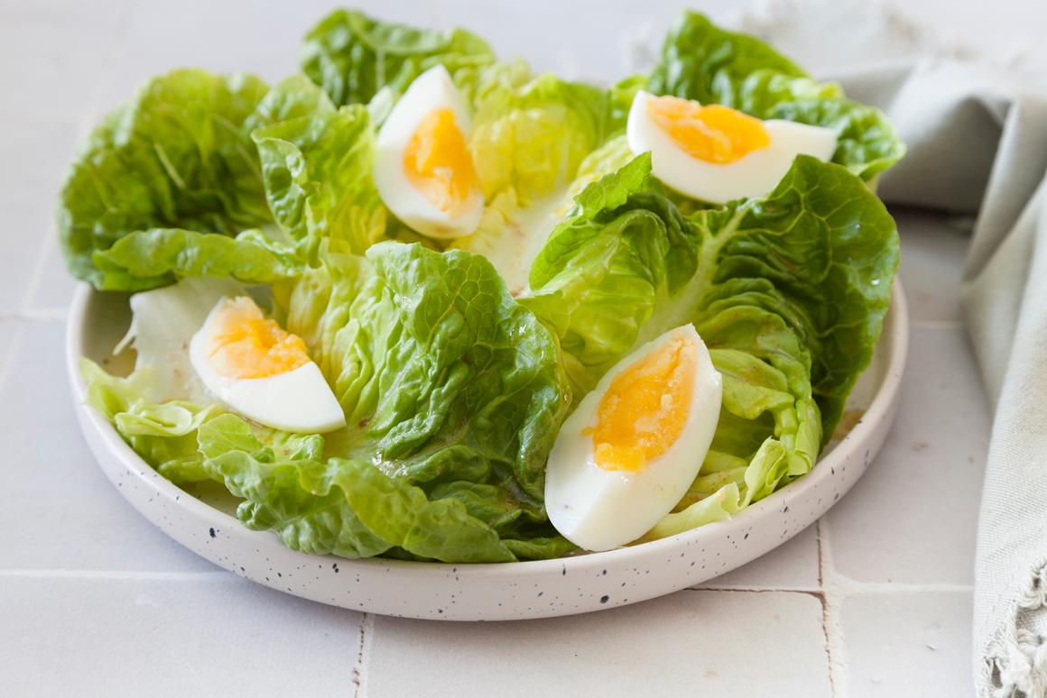 Kopfsalat mit Ei