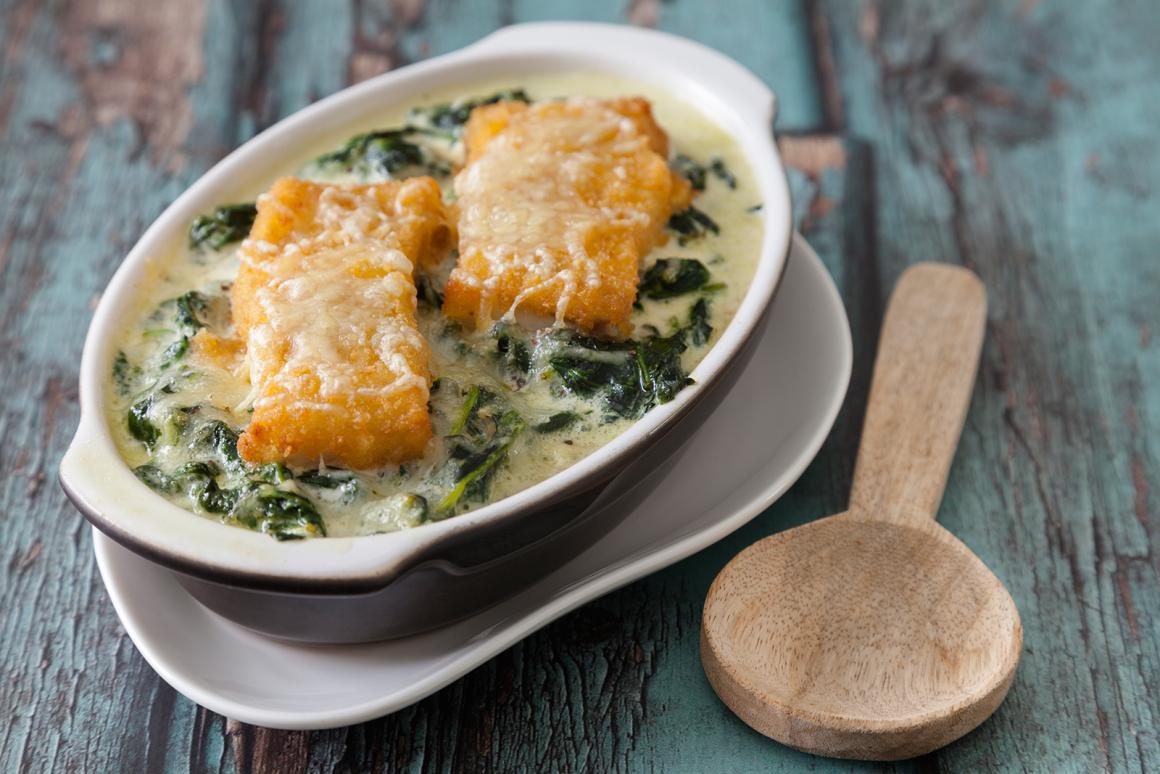 Kartoffelauflauf mit Fischstäbchen