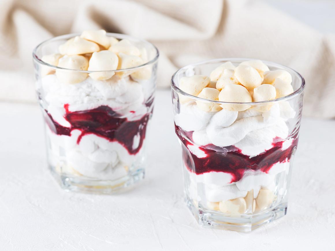 Veganes Schneegestöber