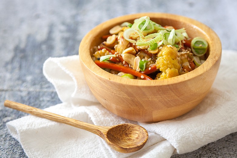 Asiatischer Blumenkohlsalat