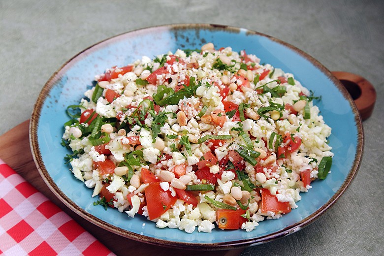 Blumenkohlsalat ohne Kochen