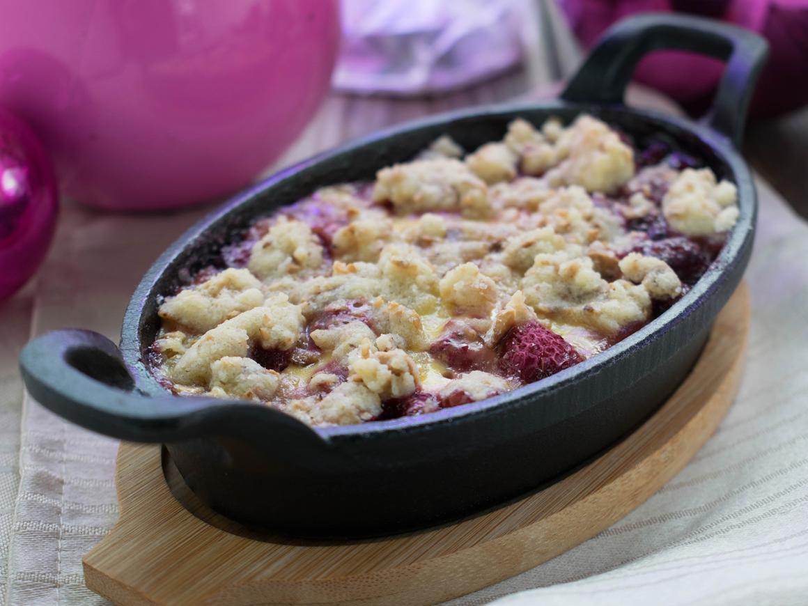 Himbeer-Crumble