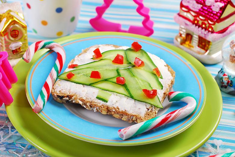 Weihnachtlicher Brot-Snack