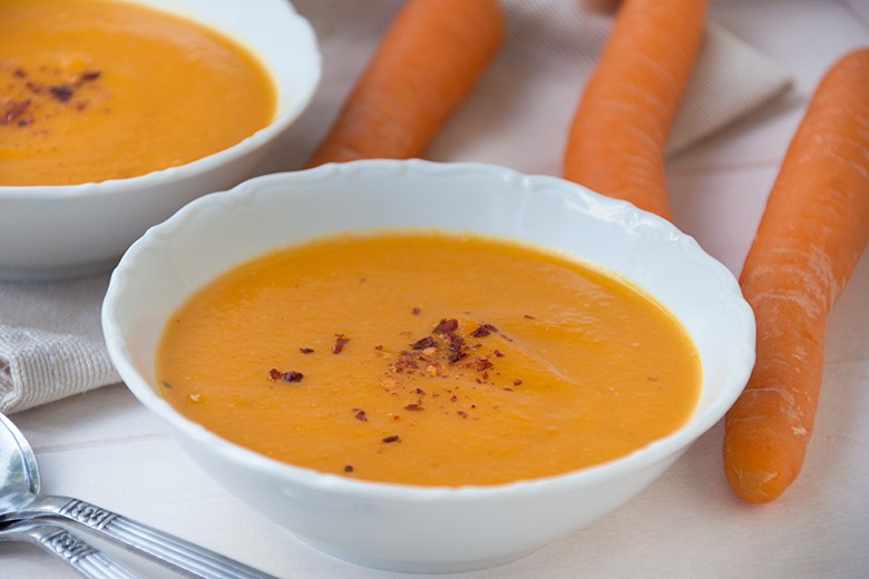 Karottensuppe mit Curry