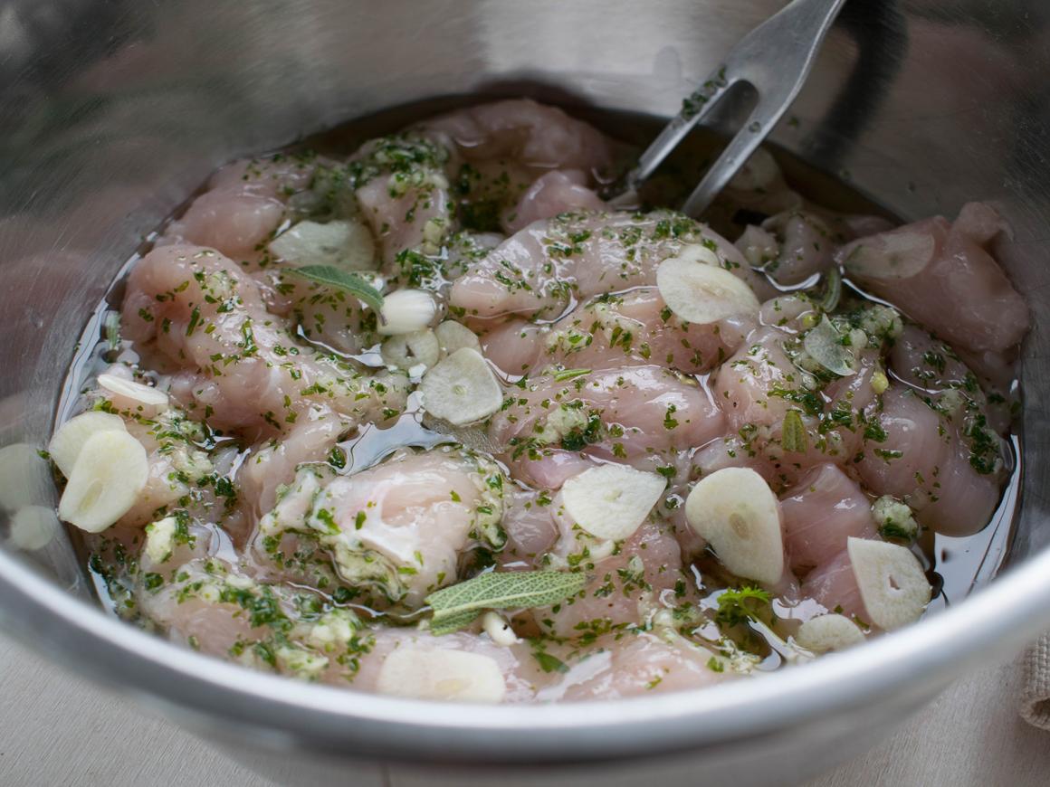 Marinade mit frischen Kräutern