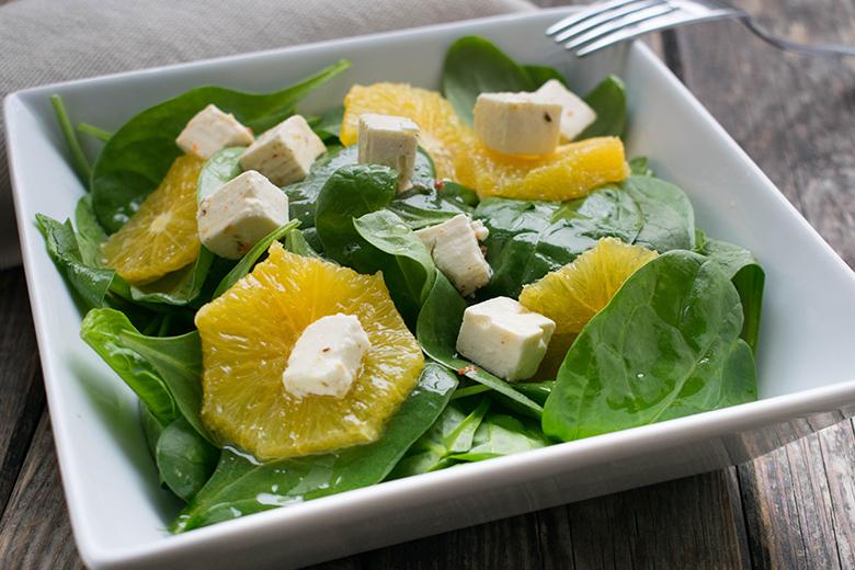 Spinatsalat mit Orangen