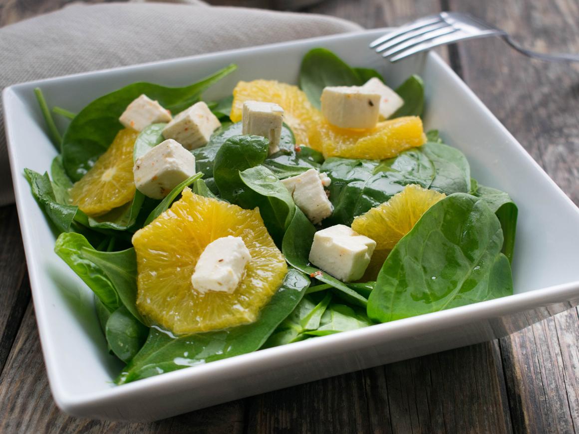 Spinatsalat mit Orangen