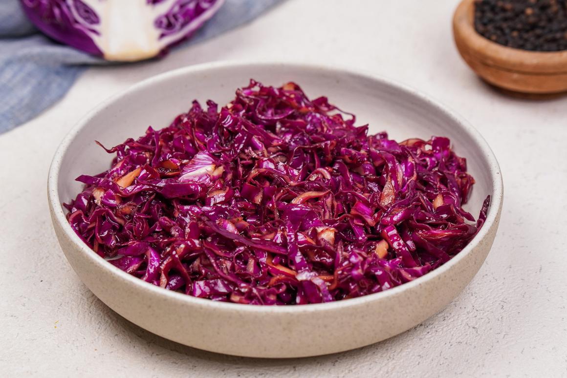 Einfacher Rotkrautsalat
