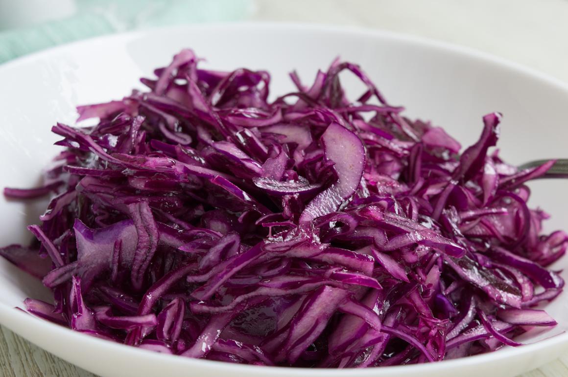 Einfacher Rotkrautsalat