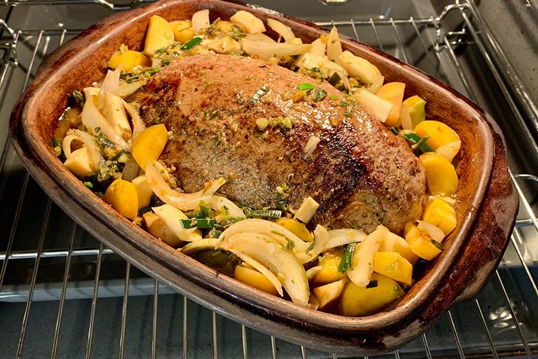 Rinderbraten im Römertopf