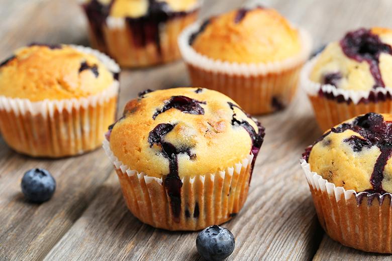 Saftige Blaubeermuffins