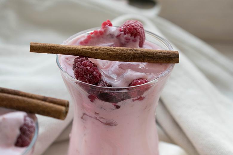 Himbeer-Zimt-Milchshake
