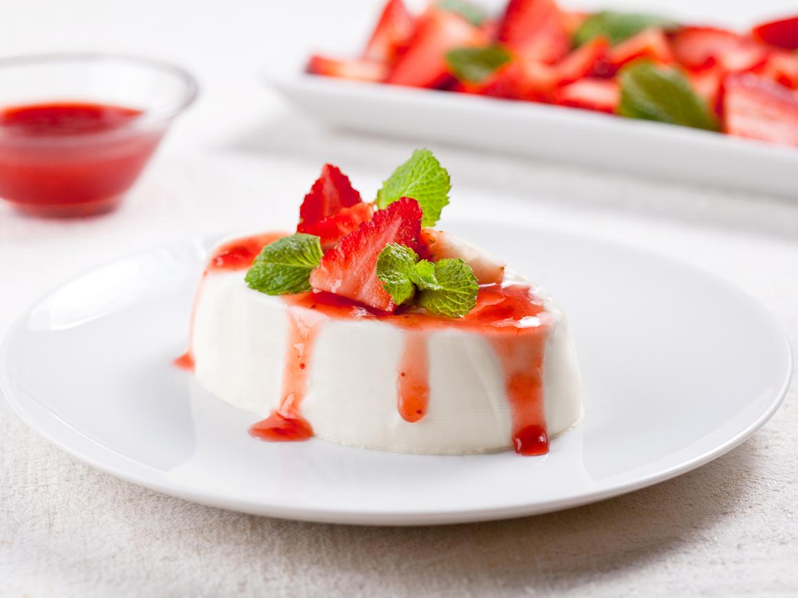 Panna Cotta mit Milch