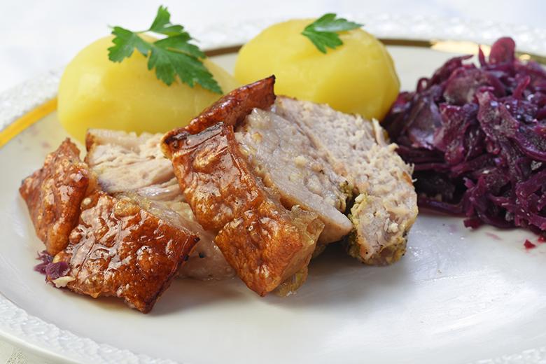 Schweinebraten mit Kruste