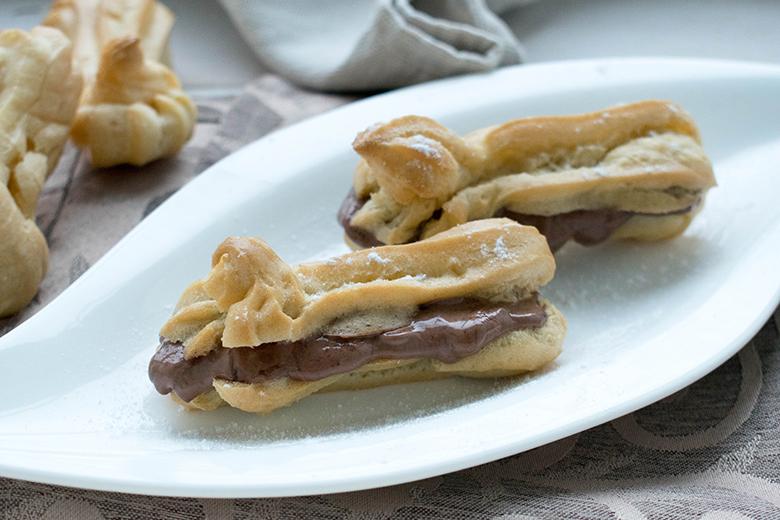 Eclairs mit Schokocreme