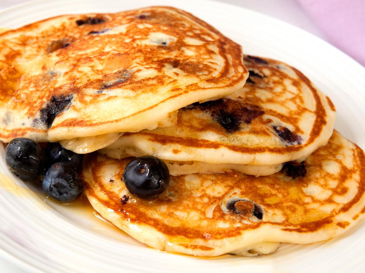 Blaubeer-Pfannkuchen