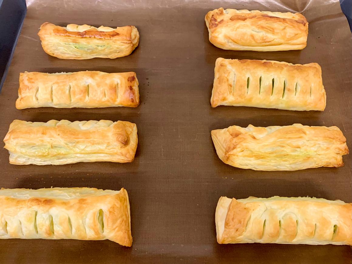 Bärlauch-Blätterteigtaschen