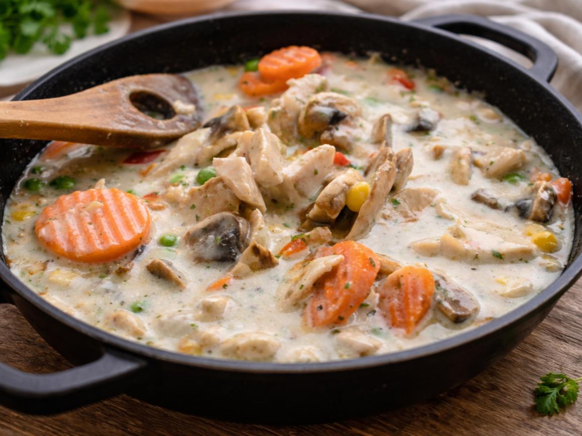 Hühnerfrikassee Gärtnerin