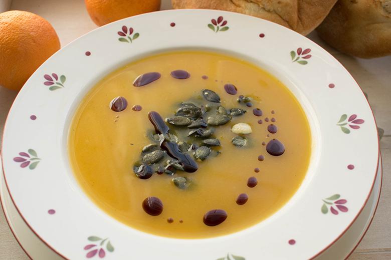 Leichtes Kürbissüppchen Roh