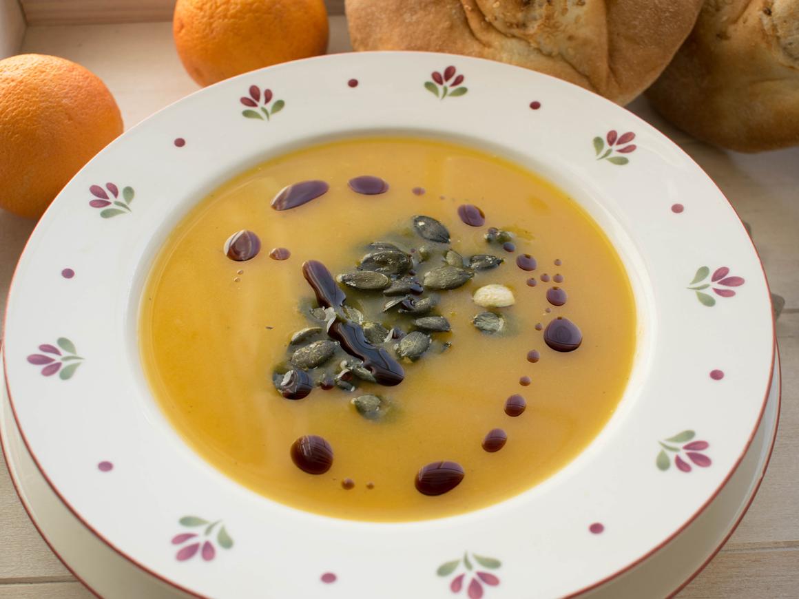 Leichtes Kürbissüppchen Roh