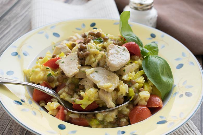 Marokkanischer Reis mit Hühnchen