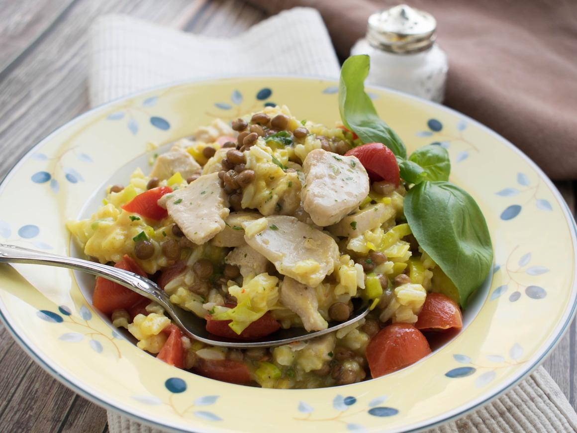 Marokkanischer Reis mit Hühnchen