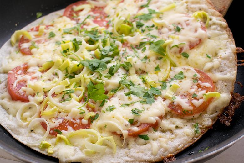 Tortillas mit Tomaten