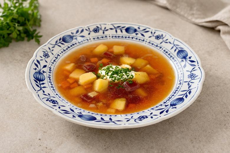 Kartoffel-Rote-Bete-Suppe