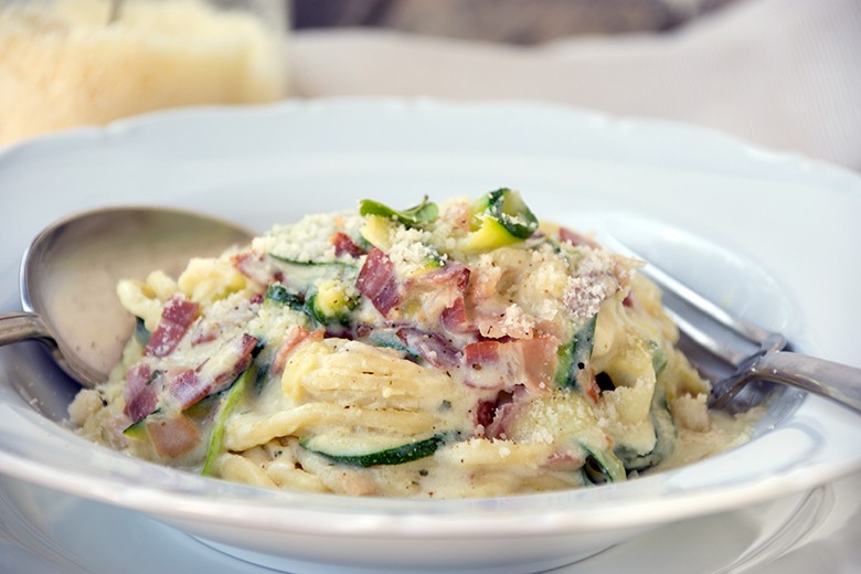 Zucchini-Carbonara