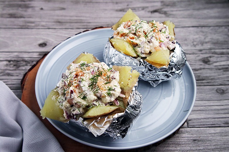 Folienkartoffeln mit Lachs