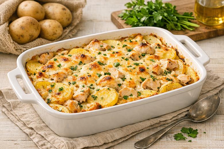 Protein-Kartoffelgratin