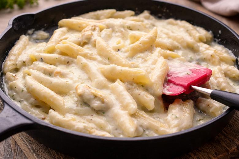 Käsepasta mit Hähnchenbrust